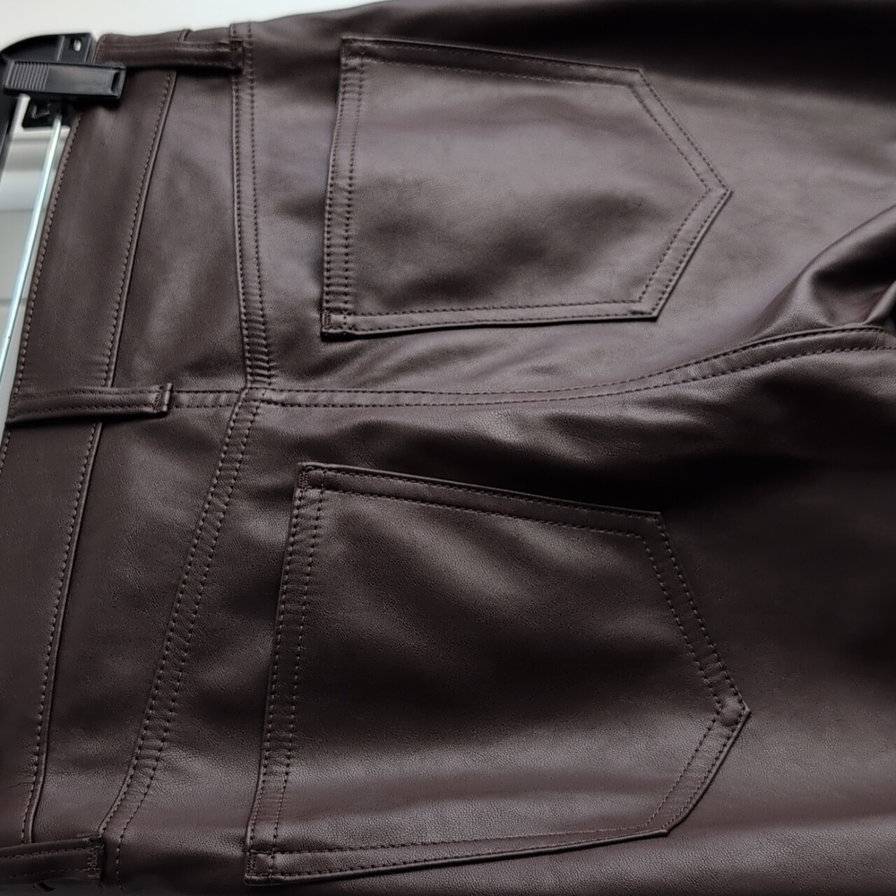 GAP Vintage Slim High Rise Faux Leather Jeans - Picture 10 of 11